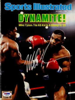 Mike Tyson Signed Sports Illustrated ‘Dynamite!’ Cover From December 1, 1986